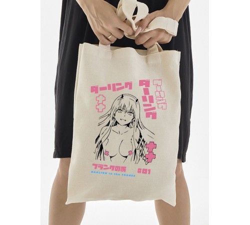 Сумки шопперы с принтом Аниме Sharp&Shop Эко сумка шоппер аниме бежевый с принтом без молнии