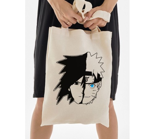 Сумки шопперы с принтом Аниме Sharp&Shop Эко сумка шоппер аниме бежевый с принтом без молнии