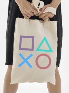 Сумки шопперы с принтом Аниме Sharp&Shop Эко сумка шоппер аниме бежевый с принтом без молнии