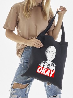 Сумки шопперы с принтом Аниме Sharp&Shop Эко сумка шоппер аниме черный с принтом без молнии