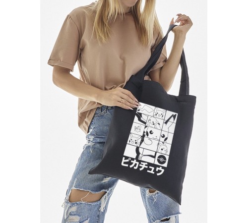 Сумки шопперы с принтом Аниме Sharp&Shop Эко сумка шоппер аниме черный с принтом без молнии