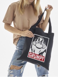 Сумки шопперы с принтом Аниме Sharp&Shop Эко сумка шоппер аниме черный с принтом без молнии