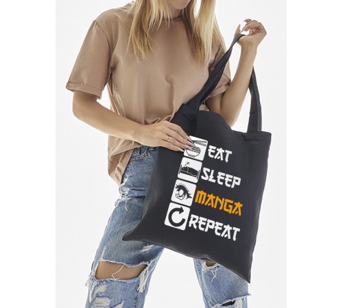 Сумки шопперы с принтом Аниме Sharp&Shop Эко сумка шоппер аниме черный с принтом без молнии