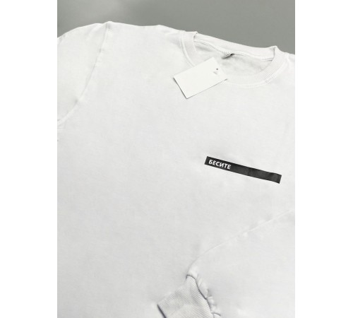 Свитшот оверсайз с принтом с приколом Sharp&Shop Свитшот с мемом принтом котом надписями кофта толстовка