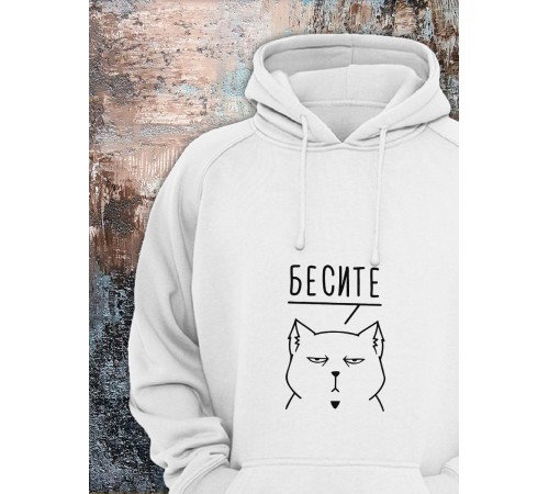 Толстовки оверсайз с принтом с приколом Sharp&Shop Худи с принтом мемом котом надписями толстовка оверсайз