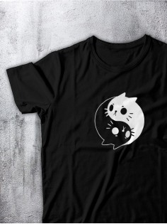 Футболка оверсайз с принтом с приколом Sharp&Shop Футболка с принтом надписью аниме оверсайз унисекс хлопок