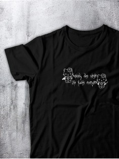 Футболка оверсайз с принтом с приколом Sharp&Shop Футболка с принтом надписью аниме оверсайз унисекс хлопок