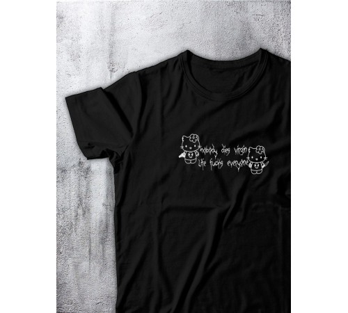 Футболка оверсайз с принтом с приколом Sharp&Shop Футболка с принтом надписью аниме оверсайз унисекс хлопок