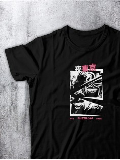 Футболка оверсайз с принтом с приколом Sharp&Shop Футболка с принтом надписью аниме оверсайз унисекс хлопок