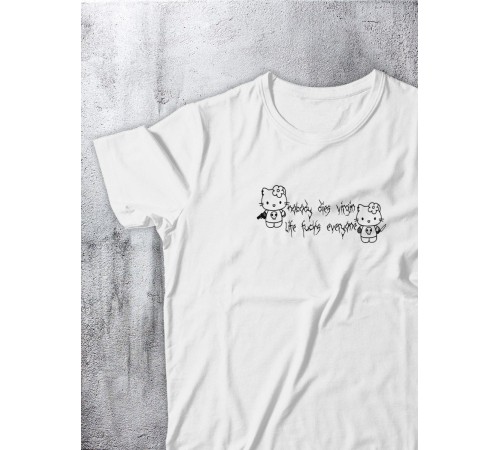 Футболка оверсайз с принтом с приколом Sharp&Shop Футболка с принтом надписью аниме оверсайз унисекс хлопок