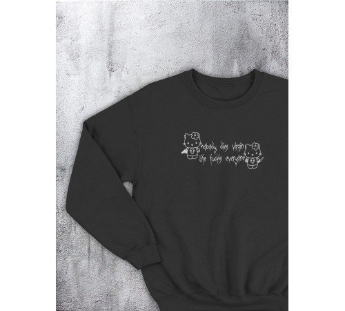 Свитшот оверсайз с принтом с приколом Sharp&Shop Свитшот с принтом надписью кофта толстовка оверсайз унисекс