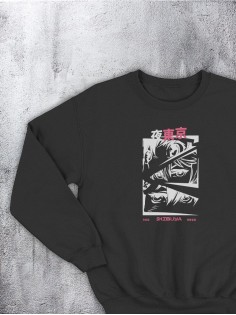 Свитшот оверсайз с принтом с приколом Sharp&Shop Свитшот с принтом надписью кофта толстовка оверсайз унисекс