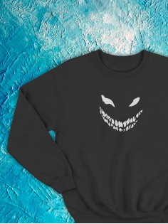 Свитшот оверсайз с принтом с приколом Sharp&Shop Свитшот с принтом надписью кофта толстовка оверсайз унисекс