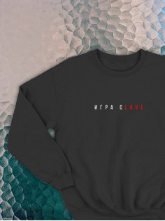 Свитшот оверсайз с принтом с приколом Sharp&Shop Свитшот с принтом надписью кофта толстовка оверсайз унисекс