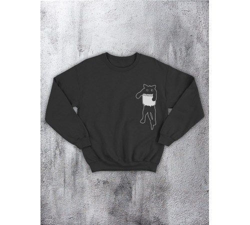 Свитшот оверсайз с принтом с приколом Sharp&Shop Свитшот с принтом надписью кофта толстовка оверсайз унисекс