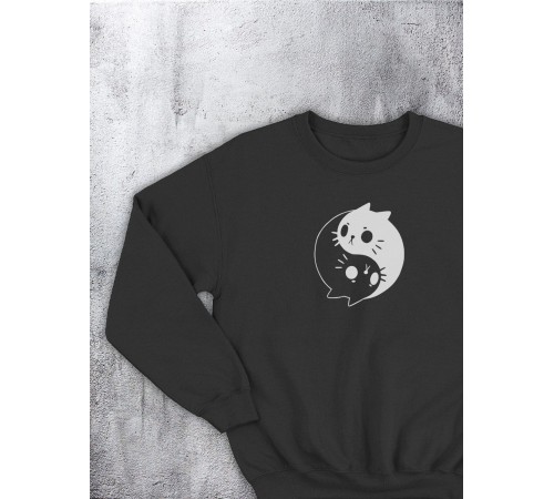 Свитшот оверсайз с принтом с приколом Sharp&Shop Свитшот с принтом надписью кофта толстовка оверсайз унисекс