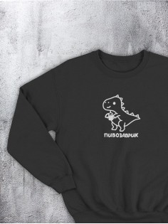 Свитшот оверсайз с принтом с приколом Sharp&Shop Свитшот с принтом надписью кофта толстовка оверсайз унисекс