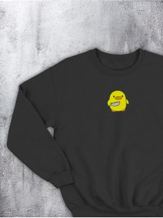 Свитшот оверсайз с принтом с приколом Sharp&Shop Свитшот с принтом надписью кофта толстовка оверсайз унисекс