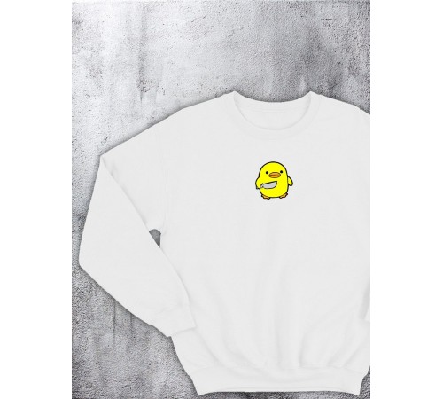 Свитшот оверсайз с принтом с приколом Sharp&Shop Свитшот с принтом надписью кофта толстовка оверсайз унисекс