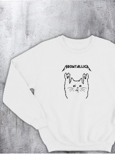 Свитшот оверсайз с принтом с приколом Sharp&Shop Свитшот с принтом надписью кофта толстовка оверсайз унисекс