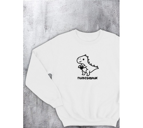 Свитшот оверсайз с принтом с приколом Sharp&Shop Свитшот с принтом надписью кофта толстовка оверсайз унисекс