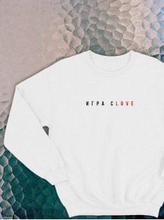 Свитшот оверсайз с принтом с приколом Sharp&Shop Свитшот с принтом надписью кофта толстовка оверсайз унисекс