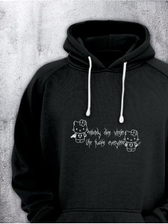 Толстовки оверсайз с принтом с приколом Sharp&Shop Худи оверсайз с принтом надписью мем толстовка аниме унисекс