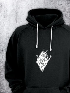 Толстовки оверсайз с принтом с приколом Sharp&Shop Худи оверсайз с принтом надписью мем толстовка аниме унисекс