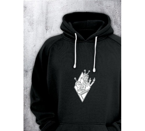 Толстовки оверсайз с принтом с приколом Sharp&Shop Худи оверсайз с принтом надписью мем толстовка аниме унисекс