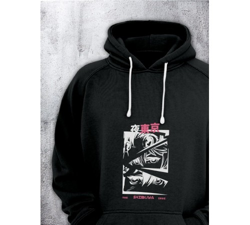 Толстовки оверсайз с принтом с приколом Sharp&Shop Худи оверсайз с принтом надписью мем толстовка аниме унисекс