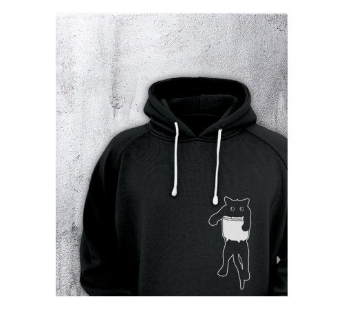 Толстовки оверсайз с принтом с приколом Sharp&Shop Худи оверсайз с принтом надписью мем толстовка аниме унисекс