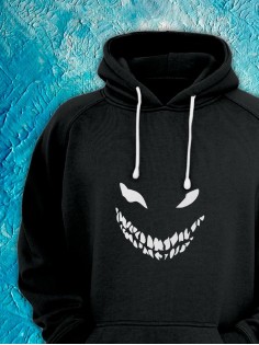 Толстовки оверсайз с принтом с приколом Sharp&Shop Худи оверсайз с принтом надписью мем толстовка аниме унисекс