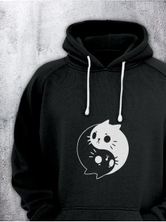 Толстовки оверсайз с принтом с приколом Sharp&Shop Худи оверсайз с принтом надписью мем толстовка аниме унисекс