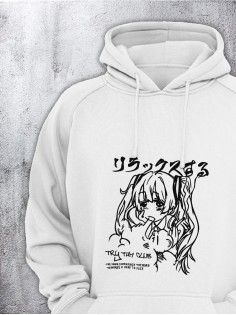 Толстовки оверсайз с принтом с приколом Sharp&Shop Худи оверсайз с принтом надписью мем толстовка аниме унисекс