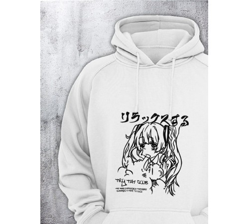 Толстовки оверсайз с принтом с приколом Sharp&Shop Худи оверсайз с принтом надписью мем толстовка аниме унисекс