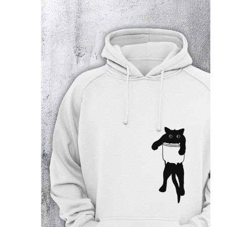 Толстовки оверсайз с принтом с приколом Sharp&Shop Худи оверсайз с принтом надписью мем толстовка аниме унисекс