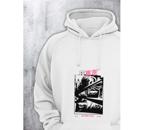 Толстовки оверсайз с принтом с приколом Sharp&Shop Худи оверсайз с принтом надписью мем толстовка аниме унисекс