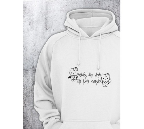 Толстовки оверсайз с принтом с приколом Sharp&Shop Худи оверсайз с принтом надписью мем толстовка аниме унисекс