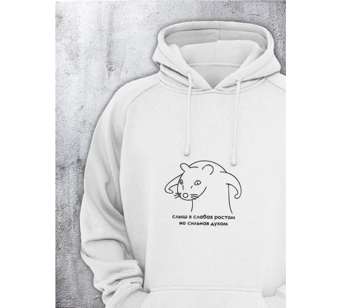 Толстовки оверсайз с принтом с приколом Sharp&Shop Худи оверсайз с принтом надписью мем толстовка аниме унисекс