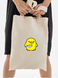 Сумка, шоппер с принтом и приколом Sharp&Shop Сумка шоппер с принтом надписью аниме без молнии на плечо