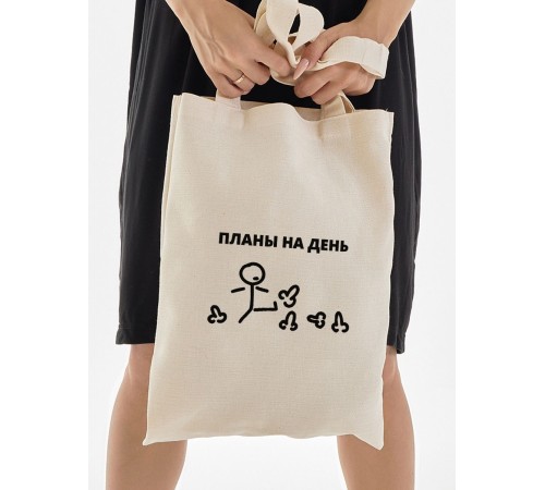 Сумка, шоппер с принтом и приколом Sharp&Shop Сумка шоппер с принтом надписью аниме без молнии на плечо