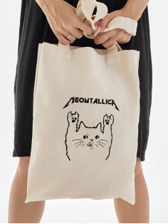 Сумка, шоппер с принтом и приколом Sharp&Shop Сумка шоппер с принтом надписью аниме без молнии на плечо