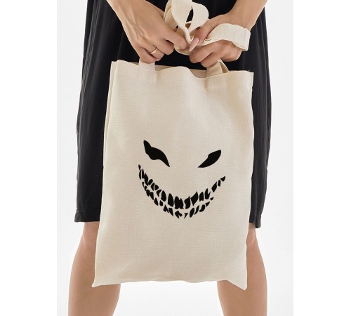 Сумка, шоппер с принтом и приколом Sharp&Shop Сумка шоппер с принтом надписью аниме без молнии на плечо