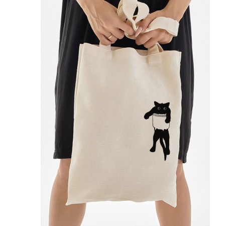 Сумка, шоппер с принтом и приколом Sharp&Shop Сумка шоппер с принтом надписью аниме без молнии на плечо