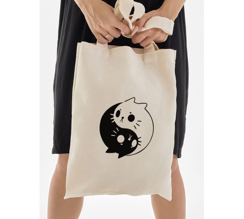 Сумка, шоппер с принтом и приколом Sharp&Shop Сумка шоппер с принтом надписью аниме без молнии на плечо