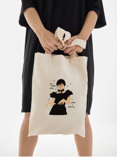 Шопперы Уэнсдей Аддамс Wednesday от Sharp&Shop Шоппер Уэнсдей танцы Wednesday Венсдей семейка аддамс