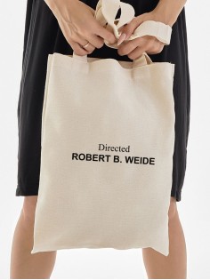 Сумка, шоппер с принтом и приколом Sharp&Shop Сумка шоппер бежевый принт мем Directed by Robert B. Weide