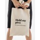 Сумка, шоппер с принтом и приколом Sharp&Shop Сумка шоппер бежевый с принтом мемом Hold my pivo унисекс