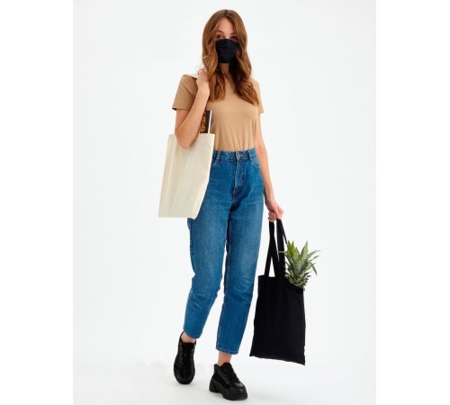 Sharp& Эко сумка шоппер хозяйственная тканевая с принтом Для еды