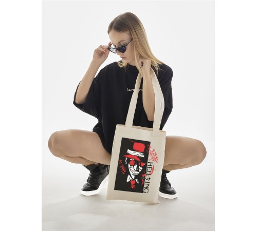 Sharp& Сумка шоппер бежевый Аниме женская